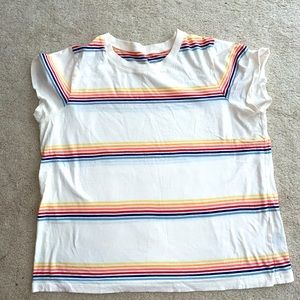 Madewell Rainbow Striped T-Shirt